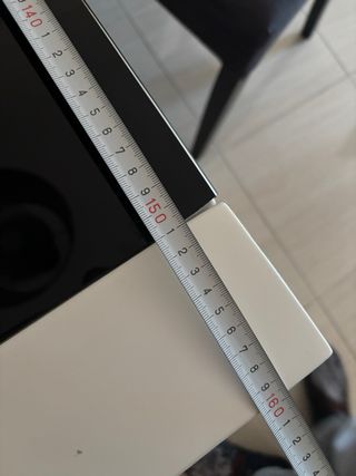 Mesa comedor cristal negro y 4 sillas