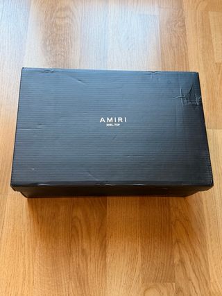 Zapatillas Amiri Skel Top Negras y Blancas