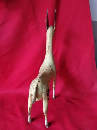 Escultura Gacela Metal Decorativa