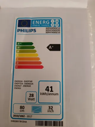 Televisión Philips Negra