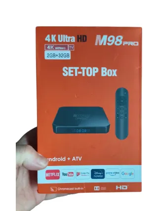 TV Box M98 4K Ultra HD Android ATV