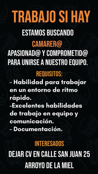 Se busca camarer@