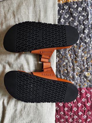 Sandali Hermes in pelle marrone taglia 35