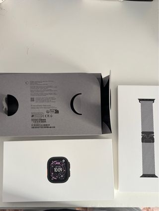 Apple Watch Ultra Caja Titanio Correa Milanesa