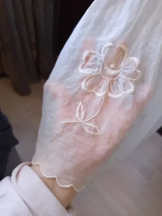 2 piezas Traje Bautizo Antiguo Organza 1900