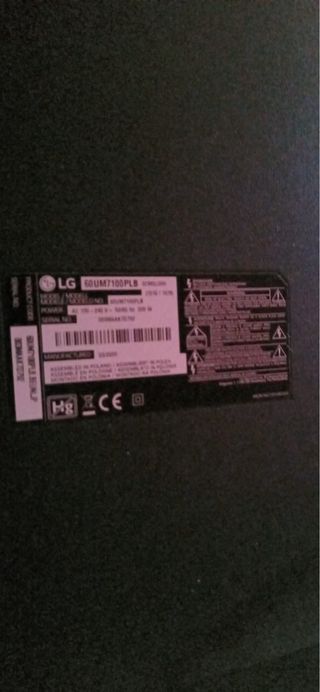 Television LG 60 TV - Revisar