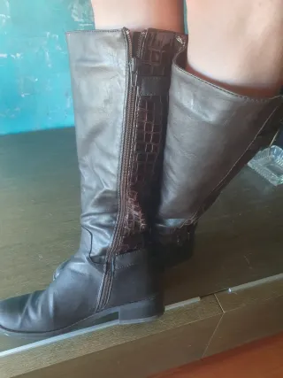 Botas de piel marrones