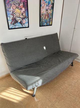 Sofá Cama Keith Haring Metálico Rojo y grid
