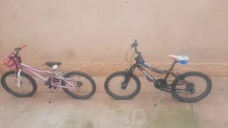 Bicicletas de 24 pulgadas   rosa y negra