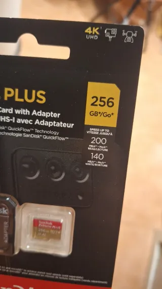 Tarjeta Micro SDXC SanDisk Extreme PLUS 256 GB