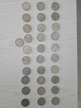 34 Monedas 100 Pesetas 1966