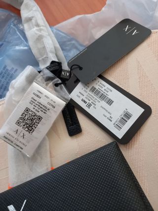 Bolso Armani Exchange Beige y Naranja Nuevo