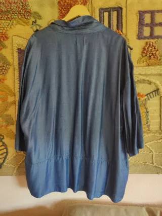 Cazadora Oversize Azul Talla 44