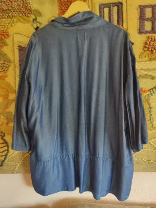 Cazadora Oversize Azul Talla 44