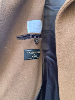 Cappotto Ferrari Lana Cammello Taglia XL
