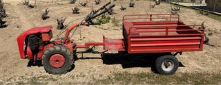 Motocultor Lombardini LDA 510 con remolque Trunque