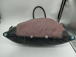 Borsa Gabs pelle e tessuto marrone