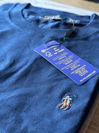 Camiseta Polo Ralph Lauren azul talla S