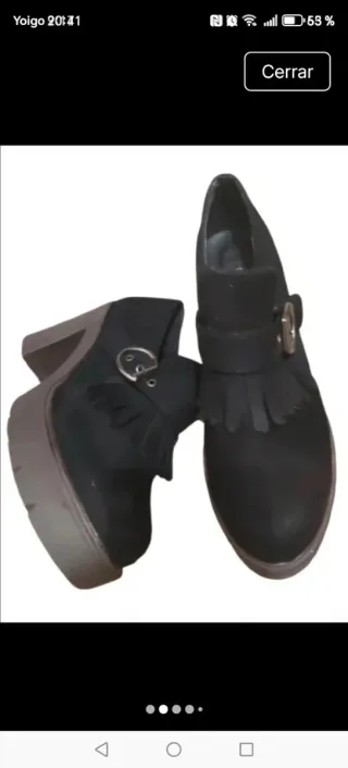 Zapatos Amor Amore ante flecos tacón
