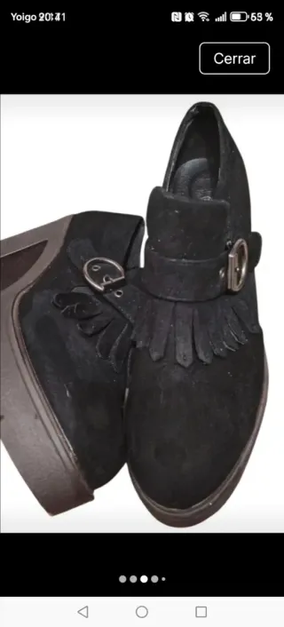 Zapatos Amor Amore ante flecos tacón