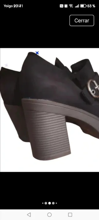Zapatos Amor Amore ante flecos tacón