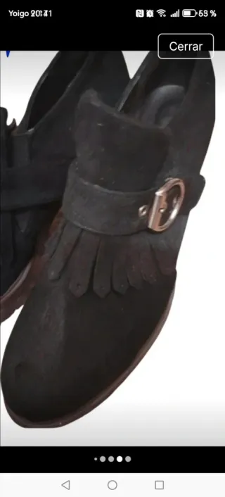 Zapatos Amor Amore ante flecos tacón