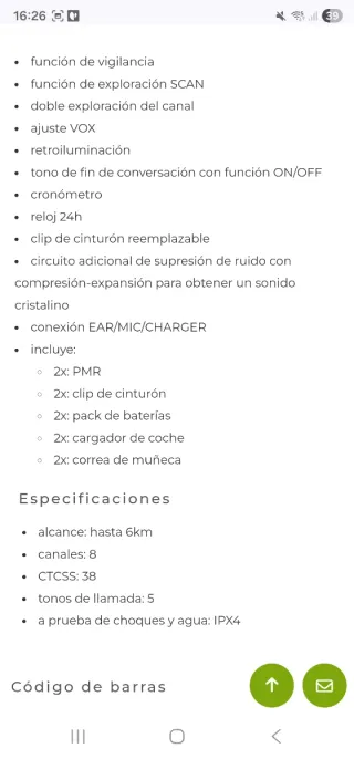 Walkie Talkies Topcom TwinTalker 6800