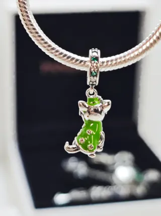 Charm Plata S925 Yorkshire Perro