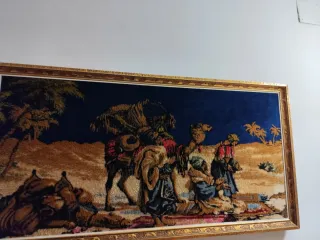 Tapices de terciopelo con ciervos/camellos