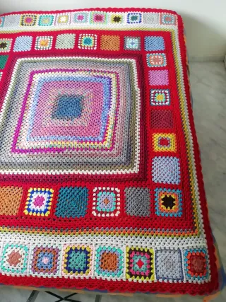 Colcha manta de Ganchillo Granny