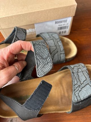 Sandali BioNatura Nero/Argento