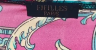 Vestido midi estampado barroco FIFILLES PARIS