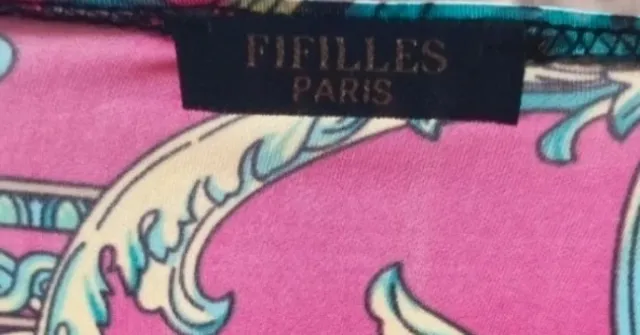 Vestido midi estampado barroco FIFILLES PARIS
