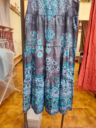 Vestido de tirantes estampado