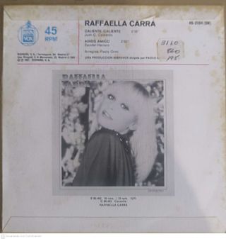 RAFFAELLA CARRA - LOTE 2 Singles (Ver fotos)