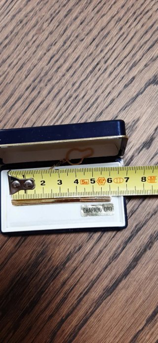 Pasador de corbata Siljos chapado en oro