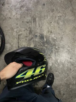 Casco Moto Negro 46 Project Talla m