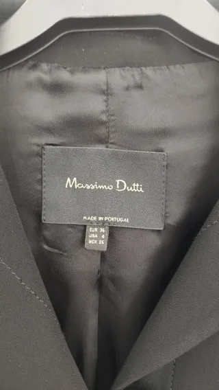 Blazer Massimo Dutti Negro Talla S
