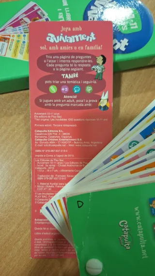 Juego Vivament Preguntas y Respuestas (Catalán)
