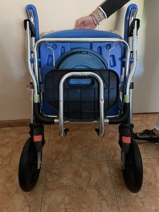 Silla ducha/wc geriátrica plegable