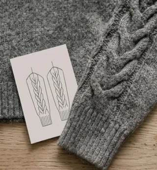 Jersey Mango Teen gris trenzado