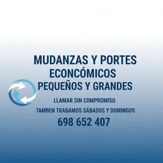 Mudanzas y portes económicos 698652407 desde 30