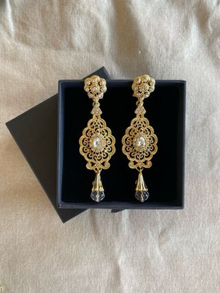 Aderezo fallera o huerana oro con cristales