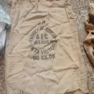 10 Sacos Antiguos de Tela