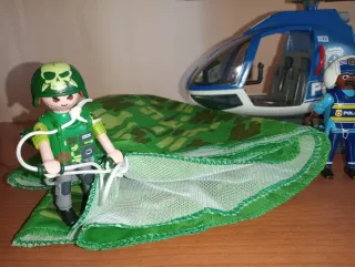 Playmobil-Helicóptero Policía Persecución 70569.