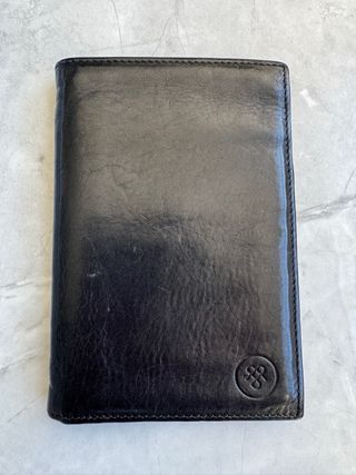 Cartera Maxwell-Scott Negra Cuero