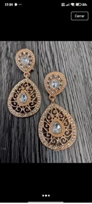 Pendientes flamenca fiesta elegantes dorados