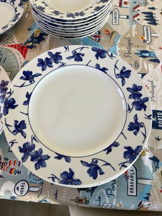 Vajilla Vista Alegre Flores Azules