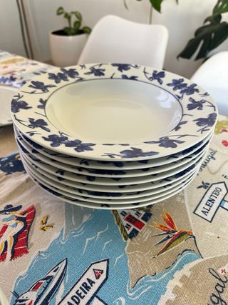 Vajilla Vista Alegre Flores Azules