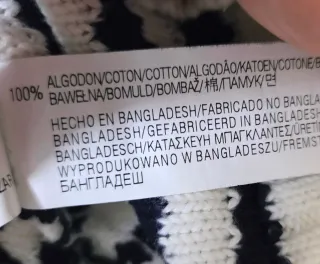 Jersey ZARA rayas marinero M